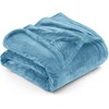 Utopia Bedding Fleece Blanket King Size Washed Blue 300GSM Luxury