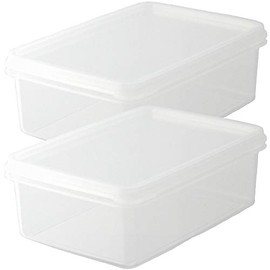 Nagao S-22 Storage Container, Square Shape, Polypropylene, 27.5 fl oz (780 ml), Set of 2, Made in Japan