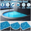 3" High Shower Threshold Water Dam 67" Long Collapsible Shower