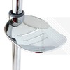 ECOSPA Large Chrome Plated ABS Soap Dish with Drainage Slots