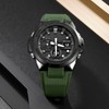Quartz Electronic Watch Casual Double Movement Waterproof Dual Display Luminous