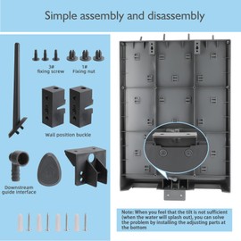 faruijie Lab Drying Racks - Lab Supply Pegboard Bench,27 Pegs Drying Rack Lab,Wall Mounted Test Tube Dryer,Detachable PP Lab Rack