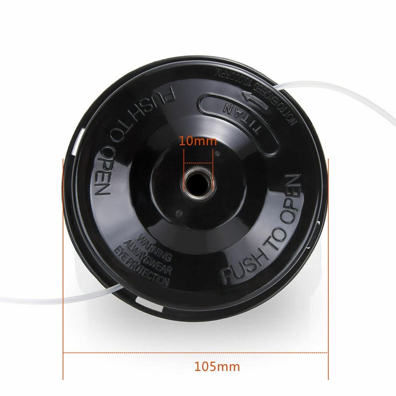 ASOENTIWOX Strimmer Head, Universal Trimmer Head M10 x 1.25 LHF,