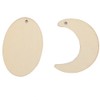 Wood Ornament Pieces Unfinished Wood Blank Earrings DIY Hand‑made Craft