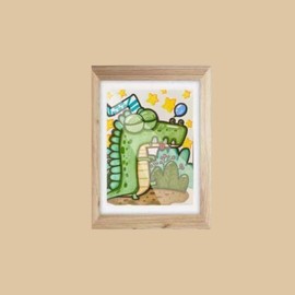 Kids Art Frame, Artistic Picture Frame Replaceable Holds 150 Sheets of Paper, Children's Art Photo Frame, Fits 8.2 * 11.7 A4 Size Paper (Wood color)