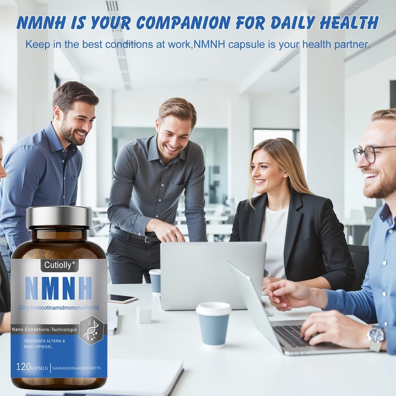 NMNH Capsules, NMNH Capsules High Dose, NAD+ Supplement, 120 Vegan,