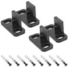 Litoexpe Black Sliding Barn Door Floor Guides Plastic Bypass Door