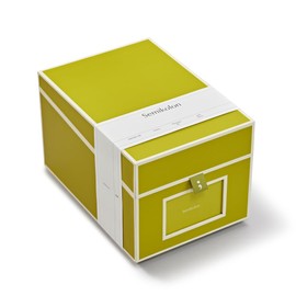 Semikolon 370080 CD and Photo Box 17.7 x 15.7 x 25.6 cm for 10 x 15 cm Photos Cover Matcha Light Green