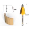 YONICO Router Bits Bevel Edge Forming 11.25 Degree 1/4-Inch Shank