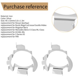 E60 H7 LED Donus Door 2 Pieces Aluminium H7 LED Headlight Adapter Holder Base Braket Holder