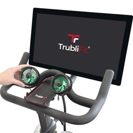 TrubliFit Dual Bike Fans & Phone Tray for Peloton Bikes - Phone Holder for Peloton