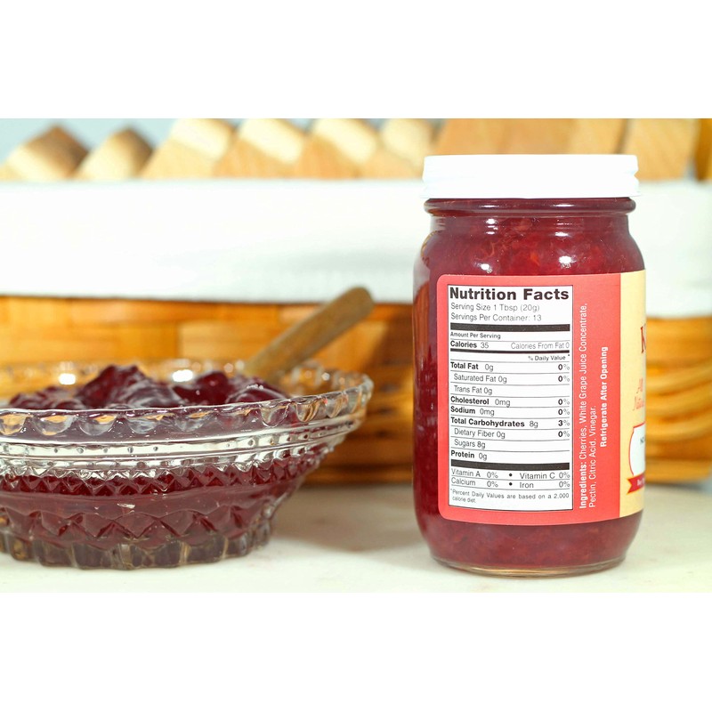 Kauffman Orchards Cherry Fruit Spread, All Natural, No Preservatives or