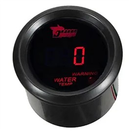 Tiny Force 2" 52mm Red Digital LED Water Temperature Gauge + Sensor Fahrenheit 104-300F