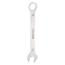 HARFINGTON Thin Combination Wrench Metric 21mm Torx Ended Box 15 Degree Offset Open End Stainless Steel, Silver Tone