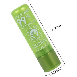 Bálsamo Labial Color Verde que Cambia de Color Hidratante Aloe Vera Anti-chap y Nutritivo para Labios Suaves y Protegidos