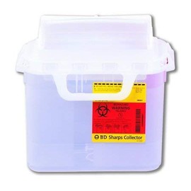 305444 PT# 305444- Container Sharps Guardian Nestable Pearl 5.4qt Ea by, Becton-Dickinson