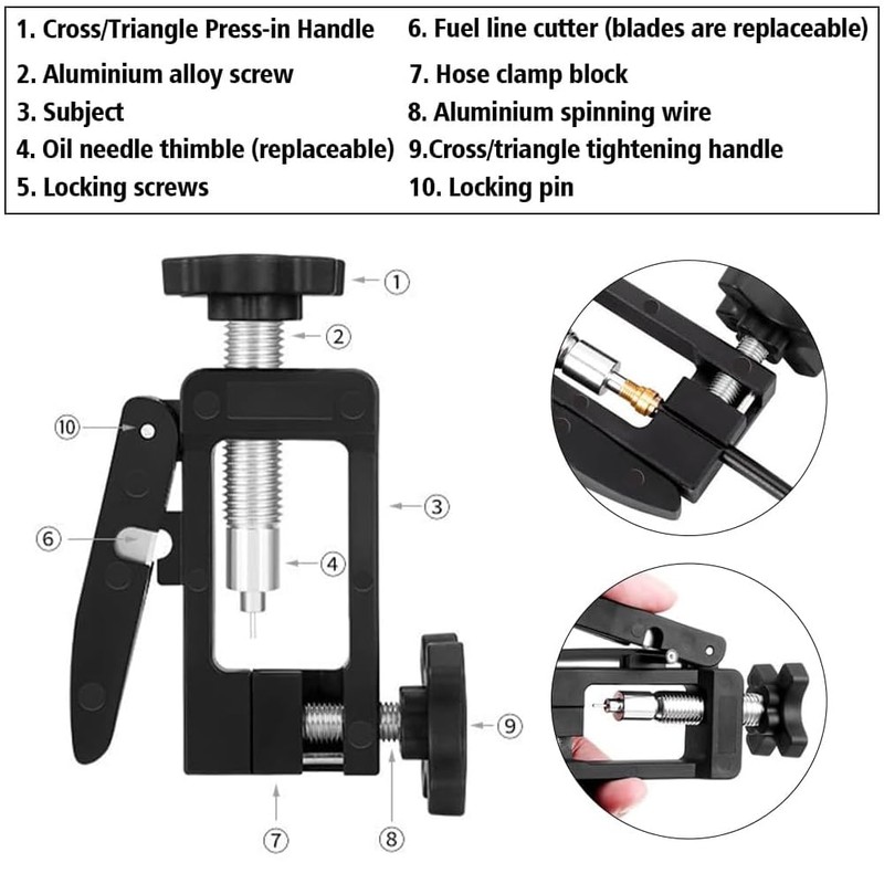 Begonia Needle Driver Insert Tool, Bicycle Hydraulic Hose Fitting Insert