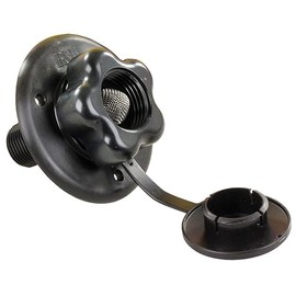 B&B Molders, City Water Fill with Bass or Plastic Check Valve – Black or Polar White, Leak-Tested UV-Stable Acrylonitrile Construction, OEM Replacement – Made in USA (Black, Plastic)