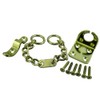 (2 Stück) Tür Kette Security Lock Wing + Schrauben Messing