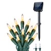 PCORES Solar Christmas Lights Outdoor, 26ft 100 LED Warm White
