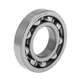 A ABSOPRO 16004 Deep Groove Ball Bearing P0 20 x 42 x 8 mm Lubricated Bearings Open Design Silver for Scooter Skateboard Wheels