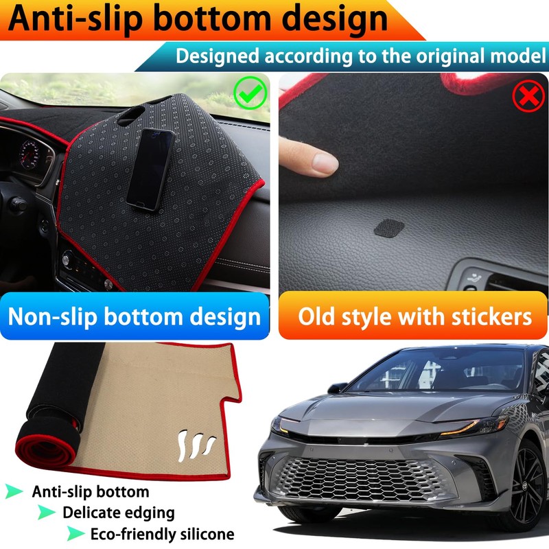 CIMOF Dash Cover Mat for Toyota Camry Accessories 2025 2026,
