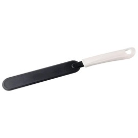 Fackelmann ARCADALINA Spatula, Dough Scraper, Long Jar Spatula, Icing Tool, Anti-Scratch, Non-Stick, Heat-Resistant, Dishwasher Safe, Black & White, 31.5x3.5x1.5cm