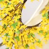19.68Inch Artificial Forsythia Wreath for Front Door Wreaths Wildflower Summer