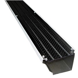 FlexxPoint 30 Year Gutter Cover System, Black Commercial 6" Gutter Guards, 22'