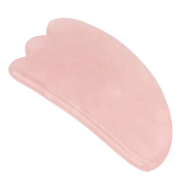 Scrapping Plate Pink Crystal Highly Polished Translucent Gua Sha Board