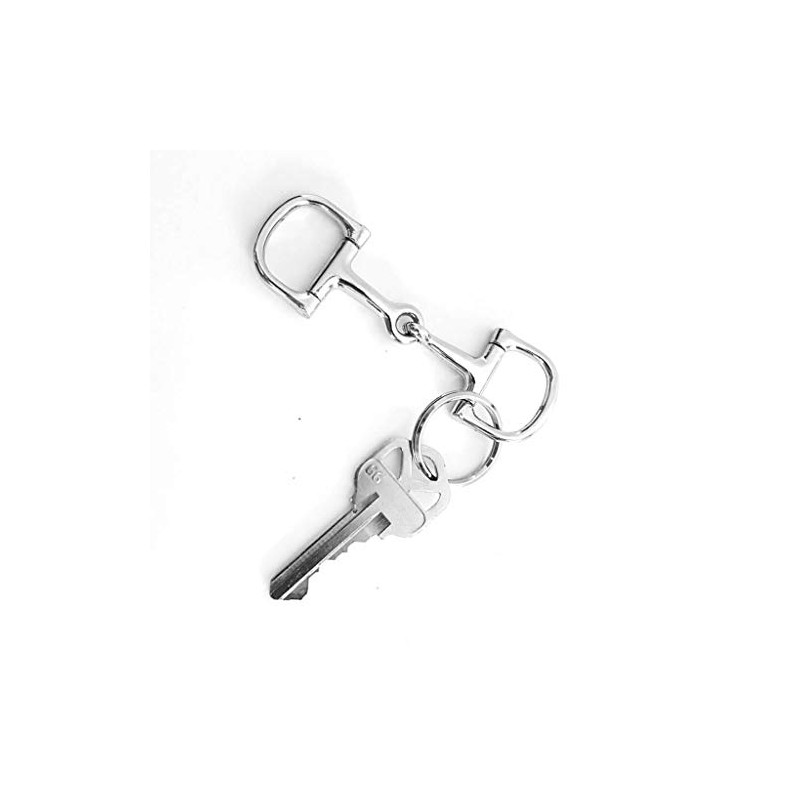 Hill Leather Company Llavero con punta de boca, placa de