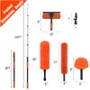30FT Reach Duster Kit, Window Cleaning with 5-24FT Telescoping Extension