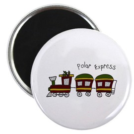 CafePress Polar Express Magnets 2.25" Round Magnet (10 pack)