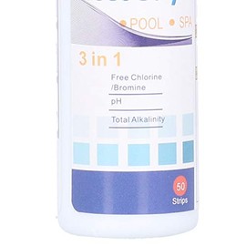 aqxreight 50 Recuentos 3 en 1 Tiras Reactivas de Agua para Piscina de Spa