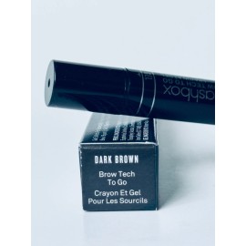 Smashbox Brow Tech To Go Pencil + Gel Dark Brown Pencil Full size New in Box