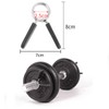 WUDQIJI Set of 4 Barbell Lock Clamps Dumbbell Plate Stopper