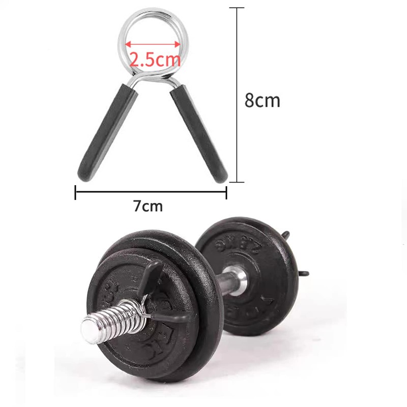 WUDQIJI Set of 4 Barbell Lock Clamps Dumbbell Plate Stopper
