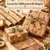Vintage Kraft Gift Wrapping Paper for Birthdays and Holidays –