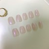 Uñas Postizas Cortas Con Pegamento De Almendras, Uñas Acrílicas Brillantes