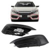 2Pcs Front Bumper Fog Light Cover Assembly Compatible with Honda