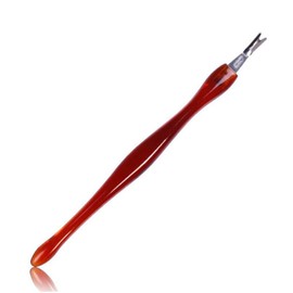 Gatuida 10pcs Cuticle Pusher and Trimmer Red Nail Art Tools for Dead Skin and Callus Removal Dual End Manicure Fork for Home and Professional Use