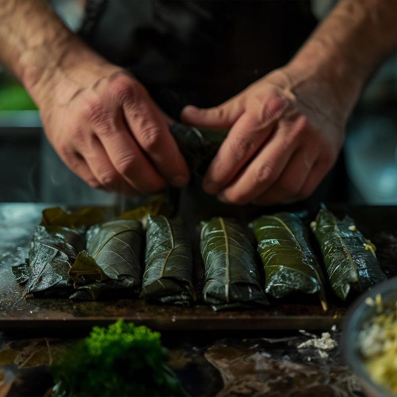 Krinos Grape Leaves in a Jar - Gourmet Leaves Premium