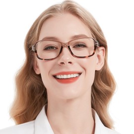 OCCI CHIARI Large Reading Glasses Women 2.75 Stylish Rectangle Readers 1.0 1.25 1.50 1.75 2.0 2.25 2.50 2.75 3.0 3.5(Grey,2.75)