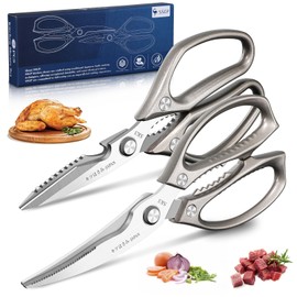 SSGP Kitchen Shears Set, All Purpose Heavy Duty Poultry Shears, Sharp Japanese Meat Scissors, Dishwash Safe Stainless Steel Kitchen Scissors for Food, Chicken Bones, Turkey, Christmas Gifts Women Men