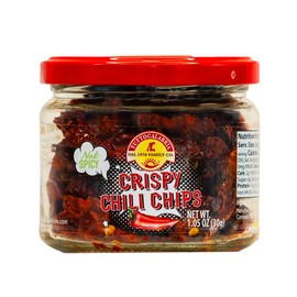 TUTTOCALABRIA Crisp Chili Chips (Mild) Madewith Sweet Pepper Dry, without Oil, Madewith Sweet Calabrian peppers, Produc of Italy, 1.05oz (30g)