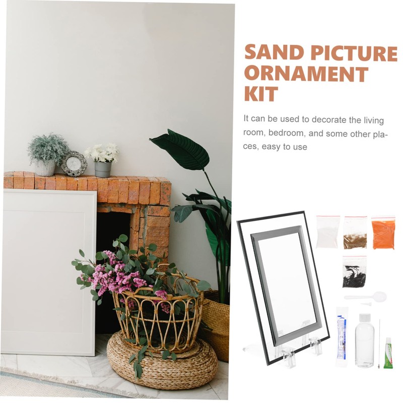 Kisangel 1Set DIY Landscape Sand Painting Kit Flowing Sand Art