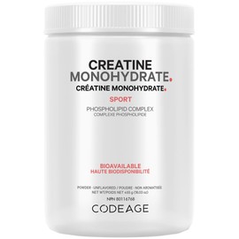 Codeage Creatine Monohydrate Powder Supplement, Pure Creatine 5000mg, 3-Month Supply, Unflavored, Micronized, Muscle Support, Keto-Friendly - 90 Servings