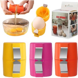 Hikyueo 3Pcs Egg Shell Opener, Egg Peeler Tool for Eggs, Stainless Steel Eggshell Opener, Egg Topper Cutter Tool, Egg Cracker for Raw Eggs