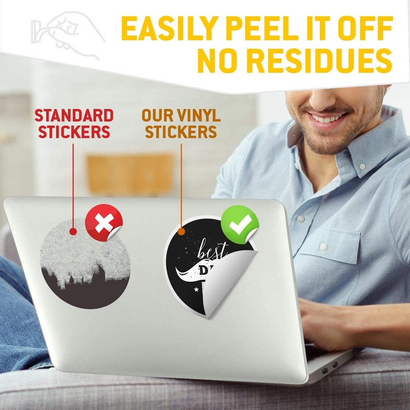 2 x 7.5cm Vinyl Stickers - Best Dad Ever Father's