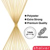 Shelver 1mm Gold String, Metallic Waxed Thread, Gold Twine, Cord